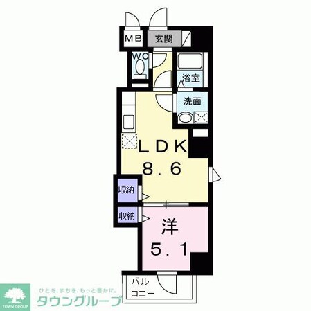 プラムツリー神楽坂の物件間取画像